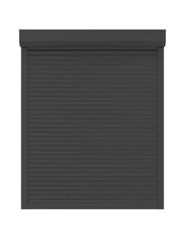 Persiana a rullo Antracite 120 x 150 cm Alluminio e poliuretano