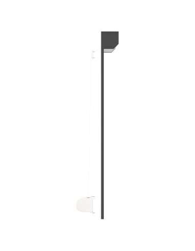 Persiana a rullo Antracite 120 x 150 cm Alluminio e poliuretano