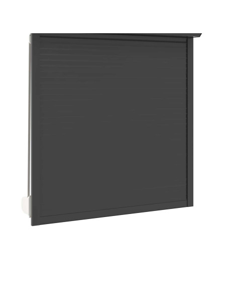 Persiana a rullo Antracite 130 x 140 cm Alluminio e poliuretano