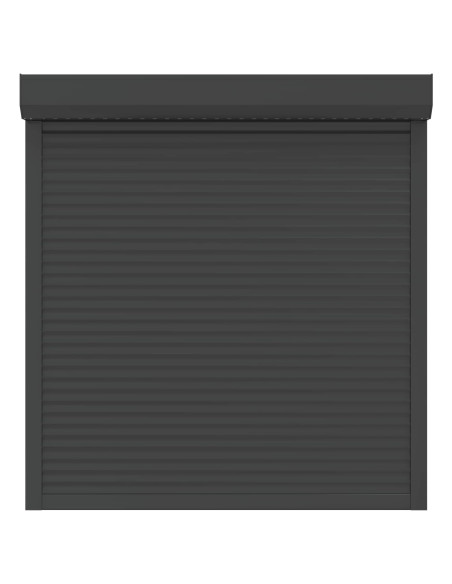 Persiana a rullo Antracite 130 x 140 cm Alluminio e poliuretano
