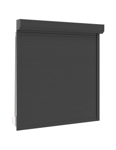 Persiana a rullo Antracite 140 x 150 cm Alluminio e poliuretano 2