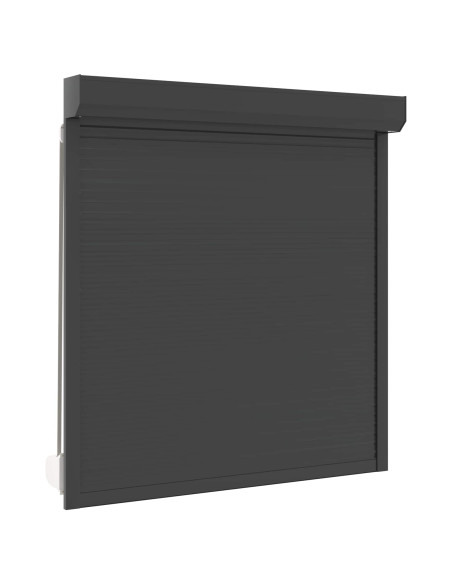 Persiana a rullo Antracite 140 x 150 cm Alluminio e poliuretano