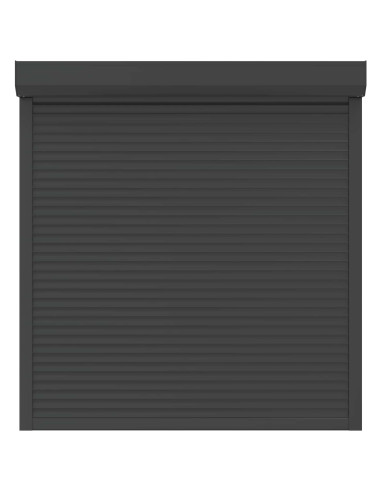 Persiana a rullo Antracite 140 x 150 cm Alluminio e poliuretano