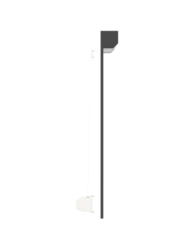 Persiana a rullo Antracite 140 x 150 cm Alluminio e poliuretano