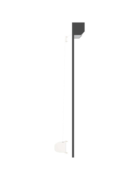 Persiana a rullo Antracite 140 x 150 cm Alluminio e poliuretano