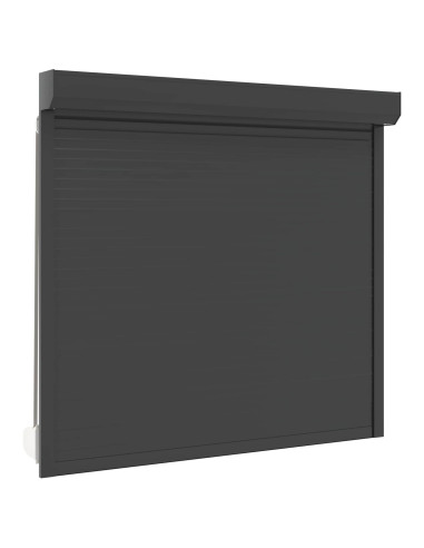 Persiana a rullo Antracite 160 x 150 cm Alluminio e poliuretano