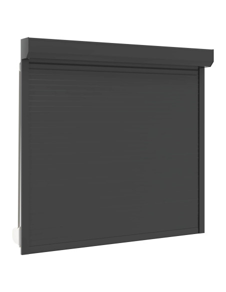 Persiana a rullo Antracite 160 x 150 cm Alluminio e poliuretano