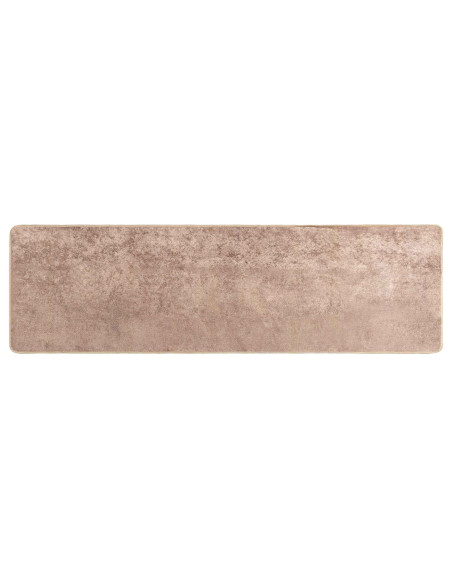 Runner Tappeto MARSA Sabbia 50 x 200 cm Poliestere e PVC
