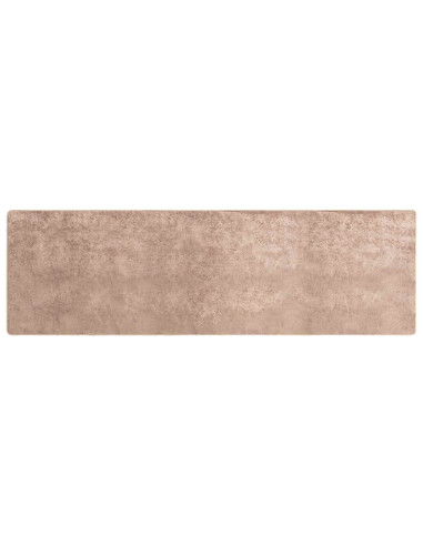 Runner Tappeto MARSA Sabbia 80 x 250 cm Poliestere e PVC