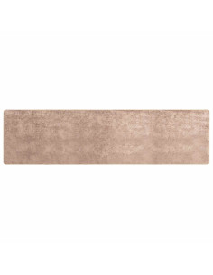 Runner Tappeto MARSA Sabbia 80 x 300 cm Poliestere e PVC 2