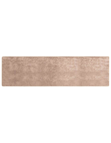 Runner Tappeto MARSA Sabbia 80 x 350 cm Poliestere e PVC