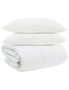 Set di Piumoni con cuscino 3 pcs Bianco Piuma d'anatra 2