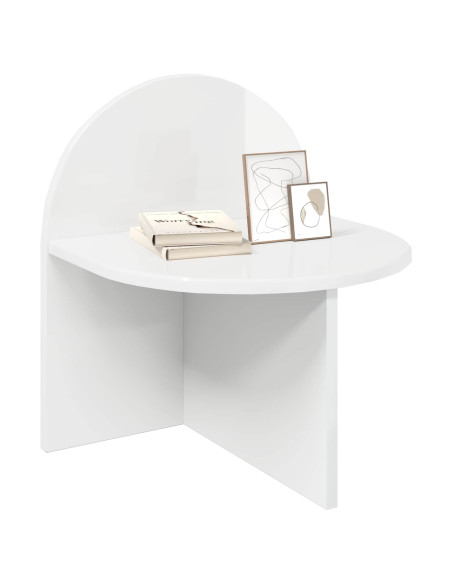 Comodino 2 pcs Bianco Lucido 40 x 35,5 x 45,5 cm