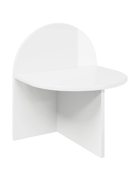 Comodino 2 pcs Bianco Lucido 40 x 35,5 x 45,5 cm
