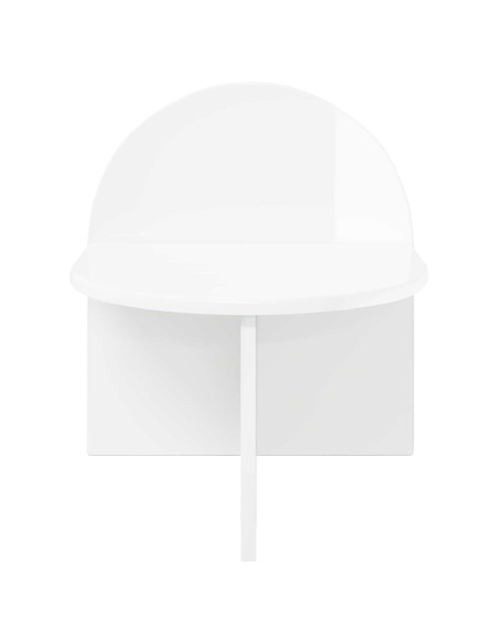 Comodino 2 pcs Bianco Lucido 40 x 35,5 x 45,5 cm