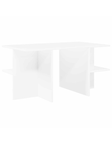 Tavolino da salotto Bianco 87 x 50 x 45 cm Legno ingegnerizzato