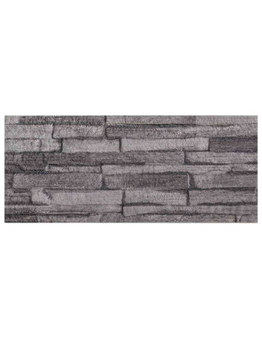 Pannelli da parete 10 pcs Antracite 100 x 25 cm Schiuma EPS