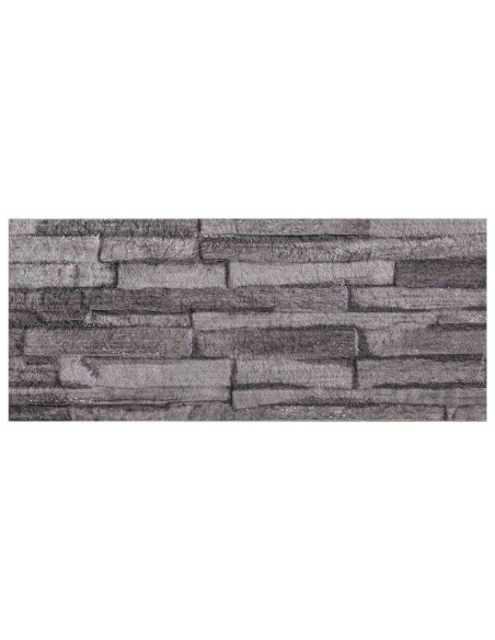 Pannelli da parete 10 pcs Antracite 100 x 25 cm Schiuma EPS
