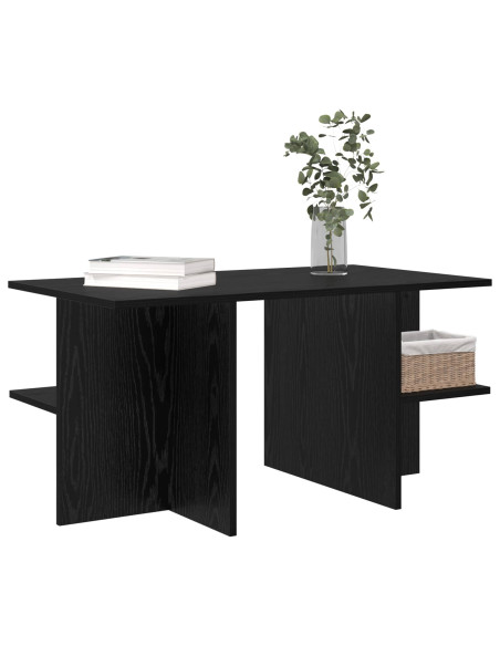 Tavolino da salotto Rovere Nero 87 x 50 x 45 cm
