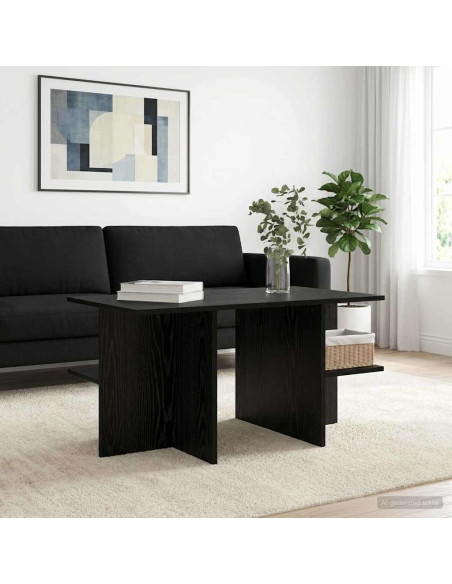 Tavolino da salotto Rovere Nero 87 x 50 x 45 cm