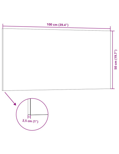 Pannelli da parete 10 pcs Marrone 100 x 50 cm Schiuma EPS