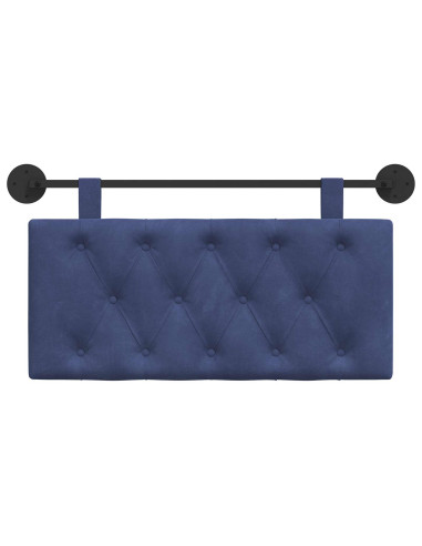Testata appesa Blu Polizia 100 x 55 x 7 cm Velluto