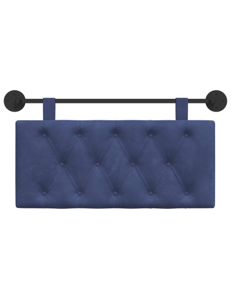Testata appesa Blu Polizia 100 x 55 x 7 cm Velluto