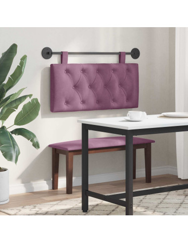 Testata appesa Montaggio a parete Viola 100 x 55 x 7 cm Velluto