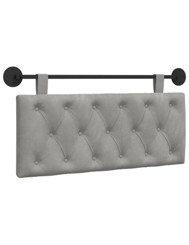 Testata appesa Grigio chiaro 110 x 55 x 7 cm Velluto