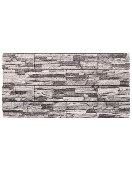 Pannelli da parete 10 pcs Grigio scuro e grigio chiaro