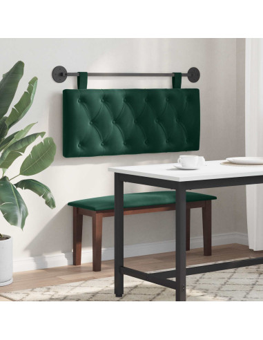 Testata appesa Verde Scuro 110 x 55 x 7 cm Velluto