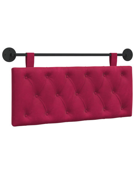 Testata appesa Rosso Vino 110 x 55 x 7 cm Velluto