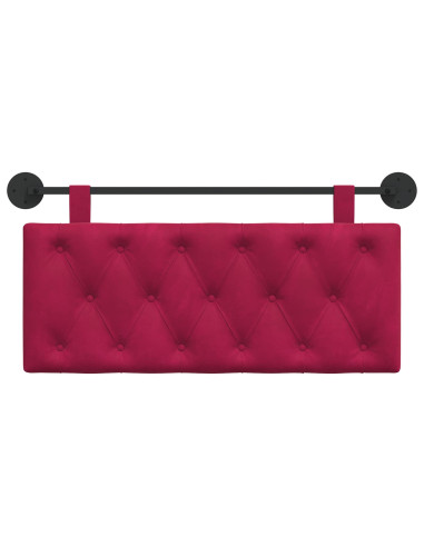 Testata appesa Rosso Vino 110 x 55 x 7 cm Velluto