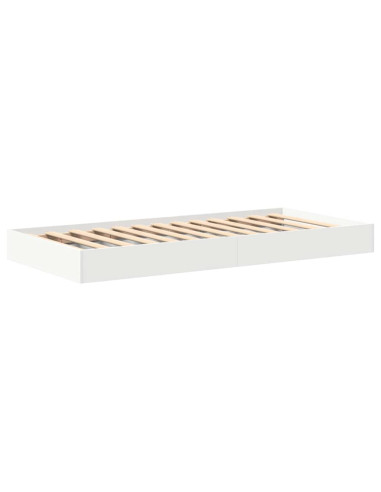Letto Libreria Bianco 90 x 190 cm Legno multistrato