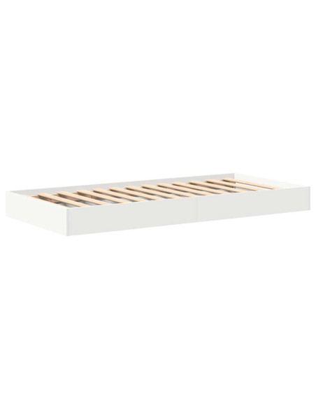 Letto Libreria Bianco 90 x 190 cm Legno multistrato