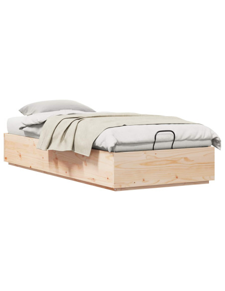 Letto ottomano Naturale 75 x 190 cm Legno di pino massiccio