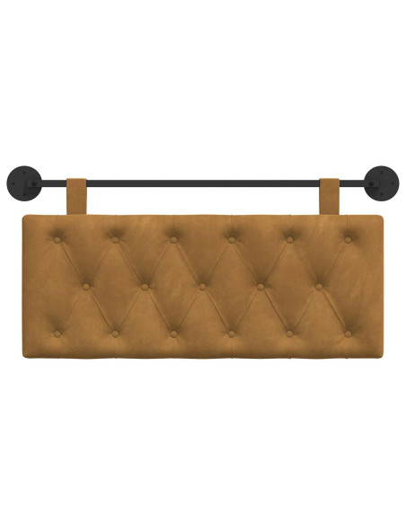 Testata appesa Marrone 110 x 55 x 7 cm Velluto