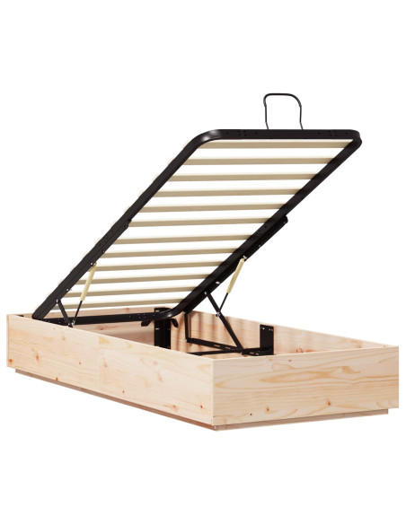 Letto ottomano Naturale 75 x 190 cm Legno di pino massiccio