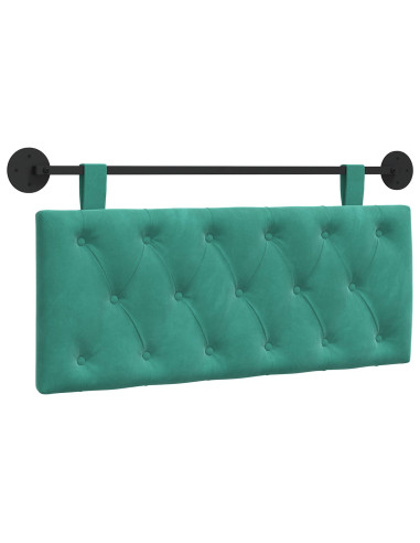 Testata appesa Turchese 110 x 55 x 7 cm Velluto