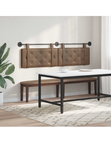Testata appesa Cappuccino 190 x 55 x 5 cm Pelle Sintetica