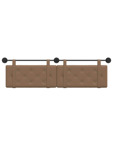 Testata appesa Cappuccino 190 x 55 x 5 cm Pelle Sintetica