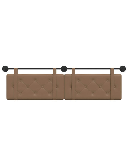 Testata appesa Cappuccino 190 x 55 x 5 cm Pelle Sintetica