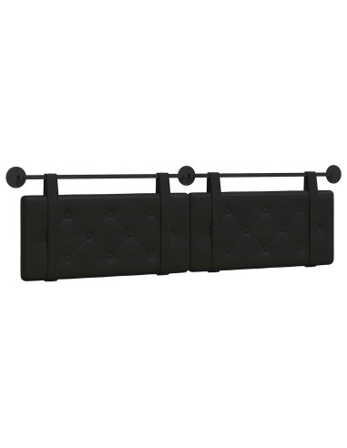 Testata appesa Nero 190 x 55 x 5 cm Pelle Sintetica