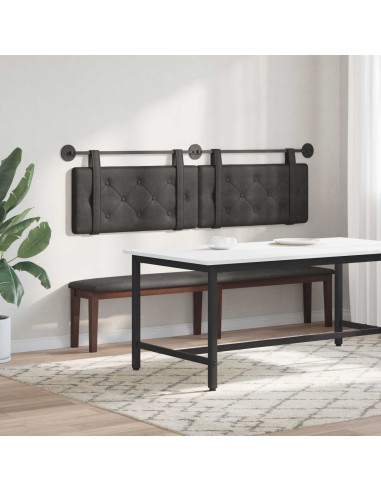 Testata appesa Nero 190 x 55 x 5 cm PU Antico