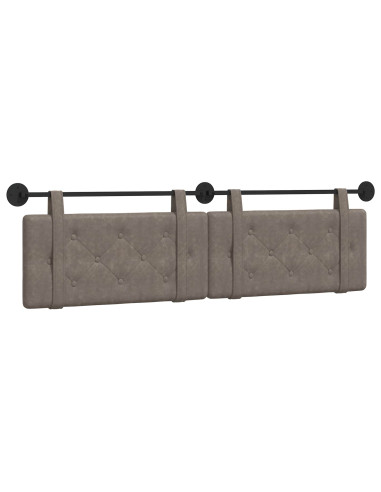 Testata appesa Grigio 190 x 55 x 5 cm PU Antico