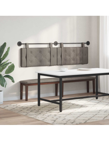 Testata appesa Grigio 190 x 55 x 5 cm PU Antico