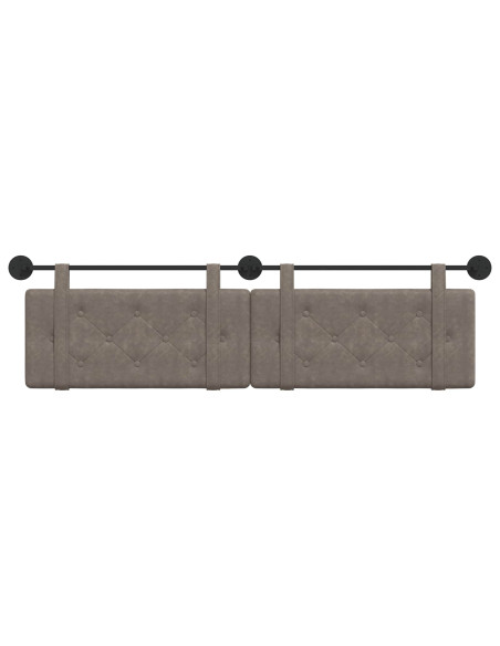 Testata appesa Grigio 190 x 55 x 5 cm PU Antico