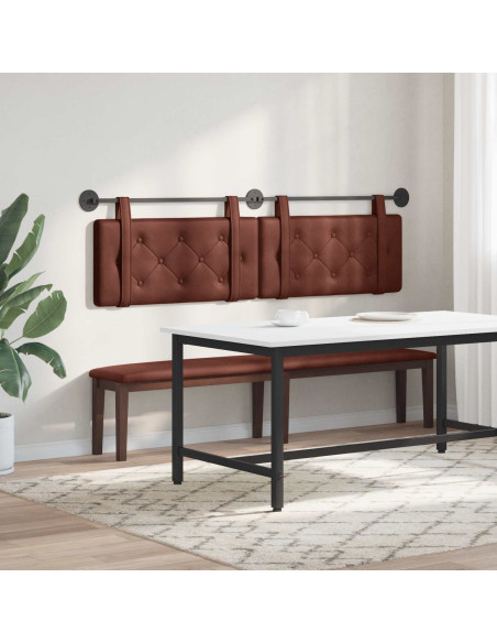 Testata appesa Marrone Lucido 190 x 55 x 5 cm PU Antico