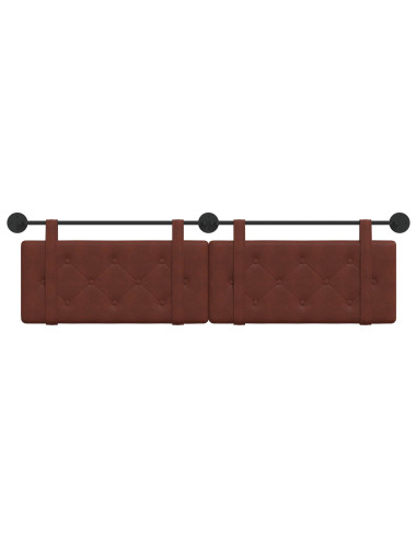 Testata appesa Marrone Lucido 190 x 55 x 5 cm PU Antico