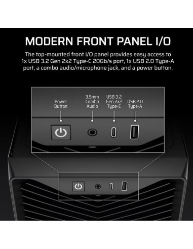 3200D RS ARGB MID-TOWER CASE, BLACK